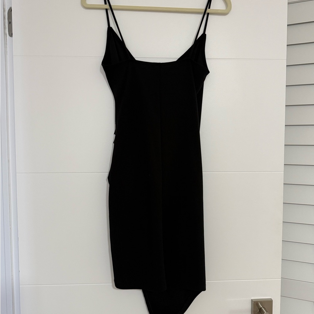 Elegant Black Spaghetti Strap Dress